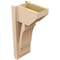 Ekena Millwork 8-in W x 12-in D x 24-in H Balboa Slat Rough Cedar Woodgrain TimberThane Outlooker, Primed Tan OUTUR080X12X24BOA24RCPR - alternate 4